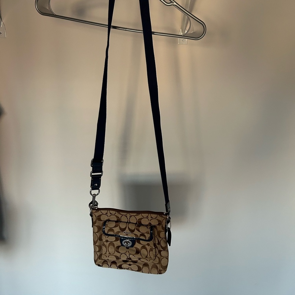 Coach Brown and Black Crossbody Bag - Picture 2 of 5